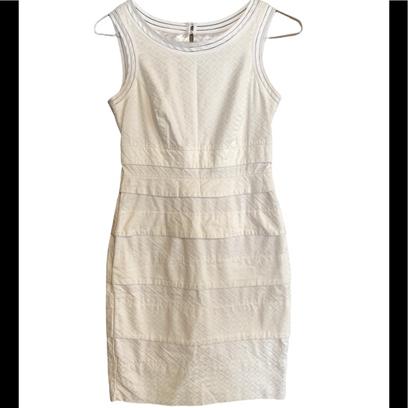 White House Black Market Dresses & Skirts - White House Black Market Size 2 white sleeveless slim fitting dress. *